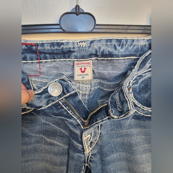 Vintage Y2K True Religion Joey Super T Low Rise Women's Boot Cut Blue Jeans - Picture 8 of 16